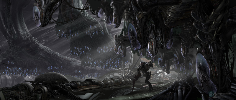 Illustration for article titled A Haunting Alien Cathedral, From Transformers 2 Concept Art